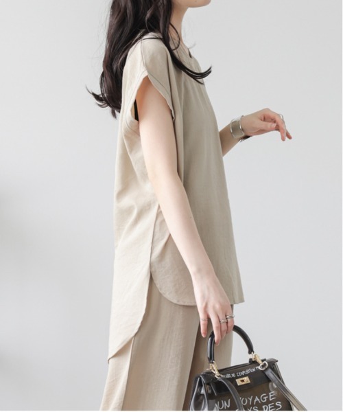 SUGAR BISKET セットアップ リネン風セットアップ レディース