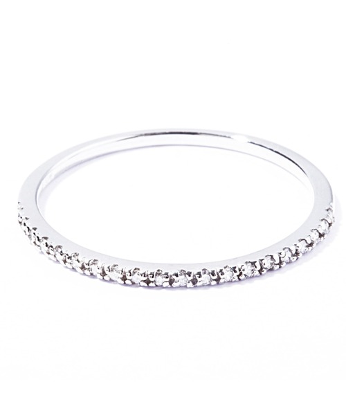 指輪 リング 「les bon bon」diamond half etanity ring　WG BOB203W レディースの画像