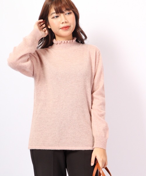 ニット セーター BRODIAEA 洗えるカシミヤシリーズ ハイネック