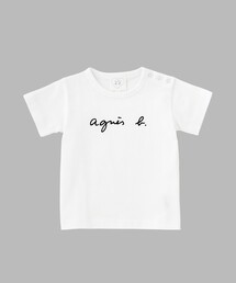 アニエスb. Tシャツ・パンツ・ビブセット 18ヶ月 agnes b.（アニエスベー） tシャツ ベビー ロゴ コットン 半袖 Tシャツ
