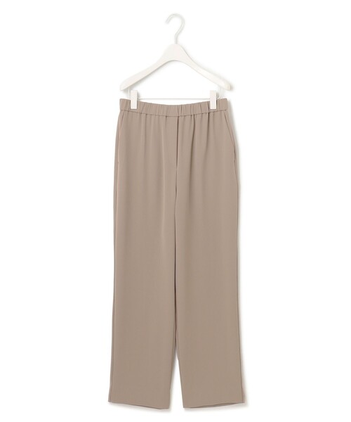 ICBアイシービークロップドフレアパンツキュロットコットンストレッチベージュ ICBアイシービークロップドフレアパンツキュロットコットンストレッチ