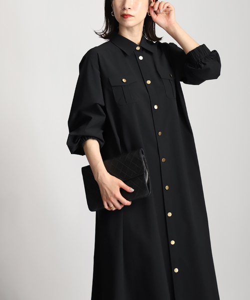 VERMEIL par iena ワンピース ライトナイロン 2WAYストレッチシャツ  