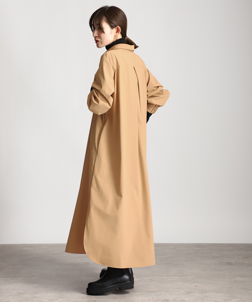 ワンピース ライトナイロン 2WAYストレッチシャツワンピース 