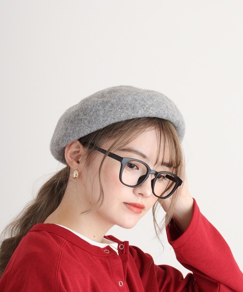 FUNALIVE（ファンアライブ） 帽子 ベレー帽 PAGE ONE 編み立て柄入り