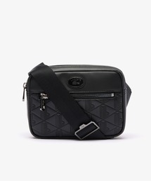 LACOSTE ショルダーバッグ モノグラム レザーモノグラム