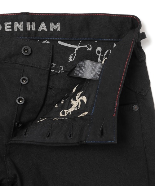 ジーンズ 「DENHAM（デンハム）」ブラックデニムSKIN メンズの画像