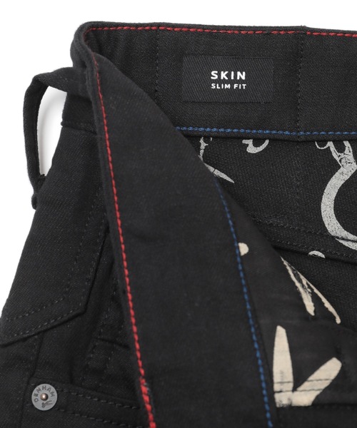 ジーンズ 「DENHAM（デンハム）」ブラックデニムSKIN メンズの画像