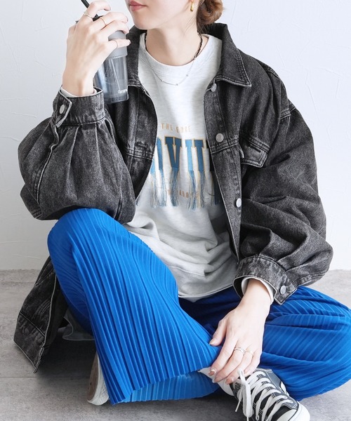 reca（レカ） デニムジャケット gジャン オーバーサイズデニム