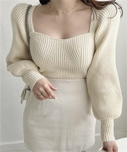 ♡新品タグ付♡　ドゥーズィエムクラス　サマーボートネックプルオーバー　ベージュ Dream garden ニット セーター スクエアネックニットプル