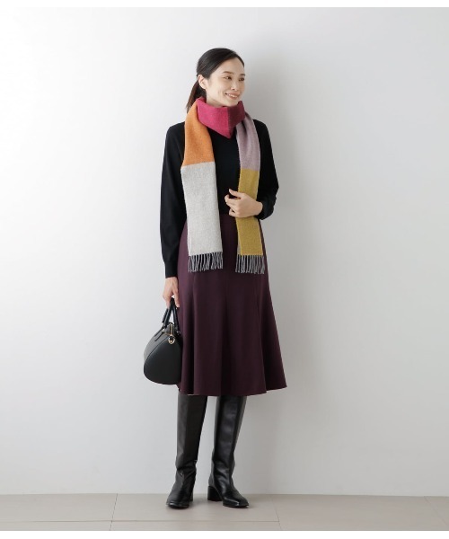 NEWYORKER スカート ストレッチフラノ フレアスカート