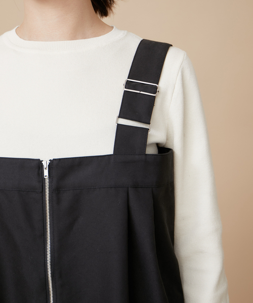 LE CERCLE par rope' サロペット オーバーオール チノサロペット