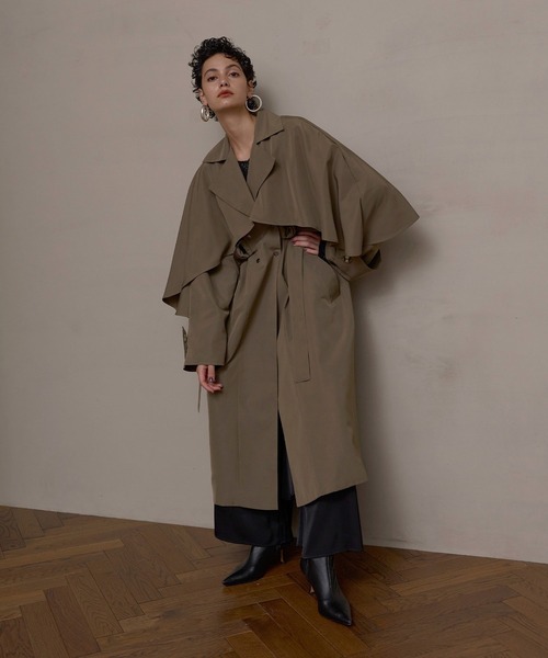 MIELI INVARIANT トレンチコート コート Babbling Flare Trench Coat 