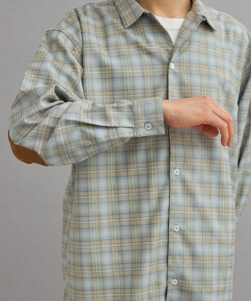 eLur ブラウス シャツ 「eLur」2wayチェックシャツ