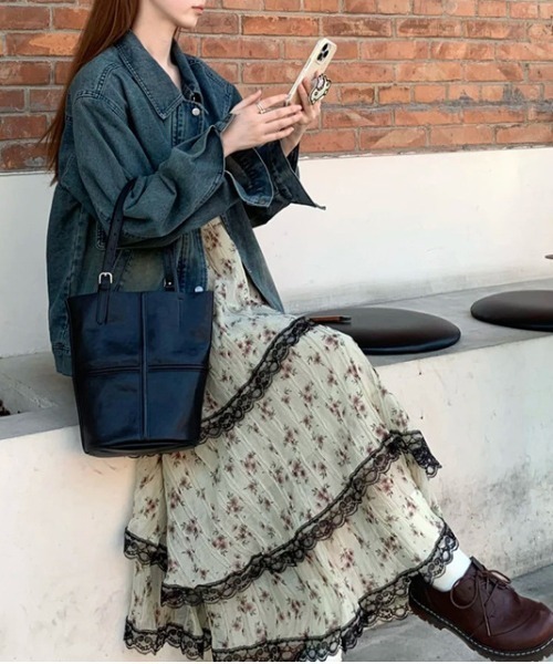 gossip!ロサンゼルス ワンピース フローラル柄 レトロワンピース