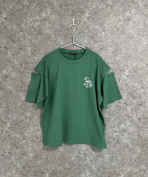 ZIーON（ジーオン） tシャツ オーバーサイズ 肩あき半袖Tシャツ キッズ