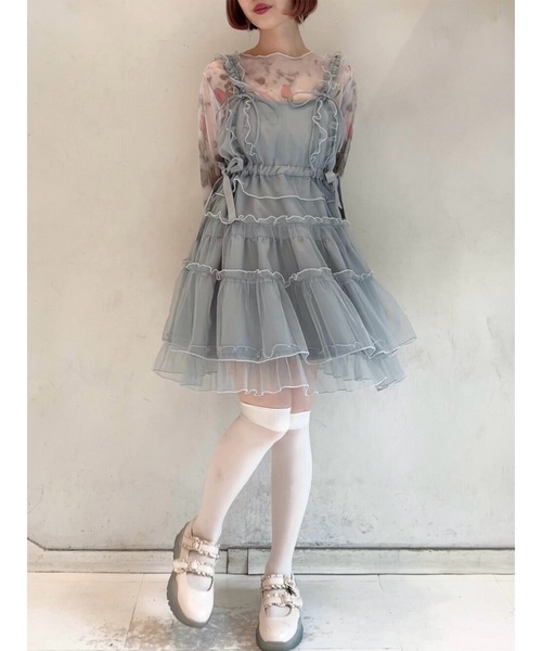 完売未使用 merry jenny fluffy frill tops メリージェニー merry jenny fluffy frill tops （ブラック