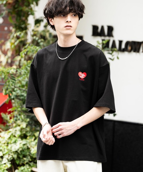 【boohoo】オーバーサイズ 半袖 スケルトン ハート Tシャツ スケルトンハートオーバーサイズ半袖Tシャツ – pium