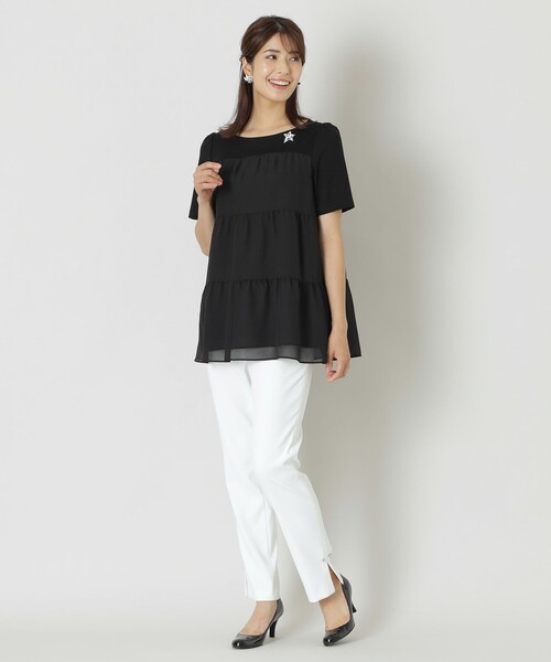 TO BE CHIC ブラウス シャツ バンピーリップストップコンビ