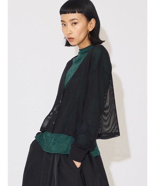 カーディガン MIDIUMISOLID for Ladies メッシュカーディガン レディース MARcourt｜MIDIUMISOLID for Ladies メッシュカーディガン