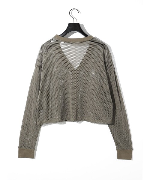 MIDIUMISOLID / ミディウミソリッド MIDIUMISOLID for Ladies レースメッシュカーディガン MIDIUMISOLID for Ladies レースメッシュカーディガン