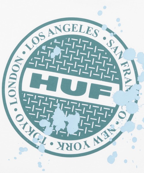 HUF tシャツ MANHOLE TEE / ハフ プリント Tシャツ 半袖 メンズ