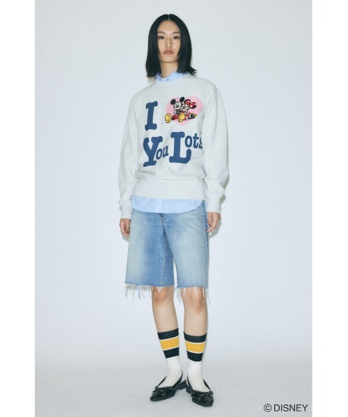 moussy MD I LOVE MM プルオーバー スウェット Disney SERIES CREATED by MUS トレーナー スウェット MD I LOVE MM