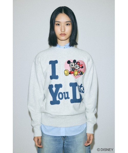 【完売品】moussy MD I LOVE MM プルオーバー スウェット MD I LOVE MM プルオーバー（スウェット）｜Disney SERIES