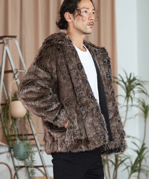 CAMBIO（カンビオ） コート ジャケット mj10172- Oversized Hooded Fur