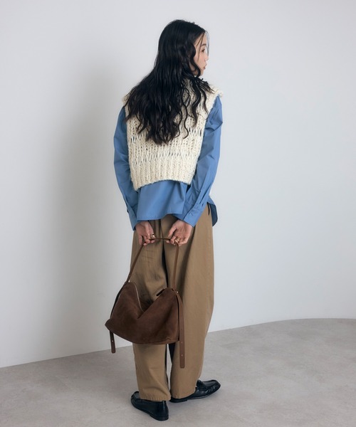 MINERTE ベスト ジレ 「MINERTE」hand knit vest / ハンドニットベスト