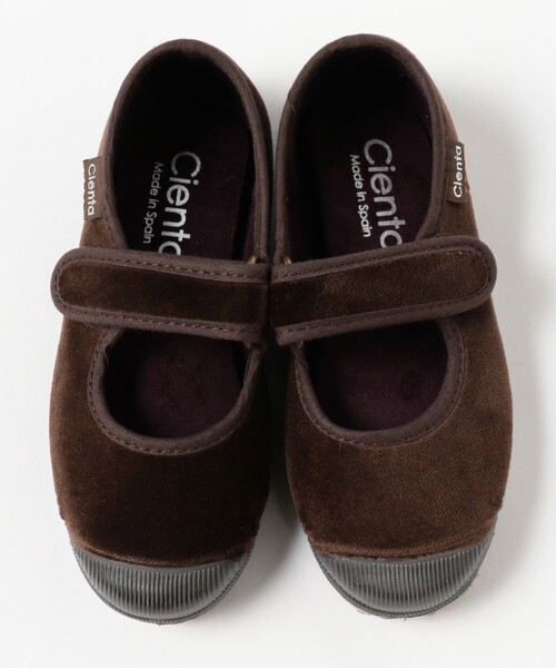 その他 Cienta VELOUR VELCRO ONESTRAPBALLETSHOES Cienta VELOUR VELCRO ONE STRAP SHOES morado / v