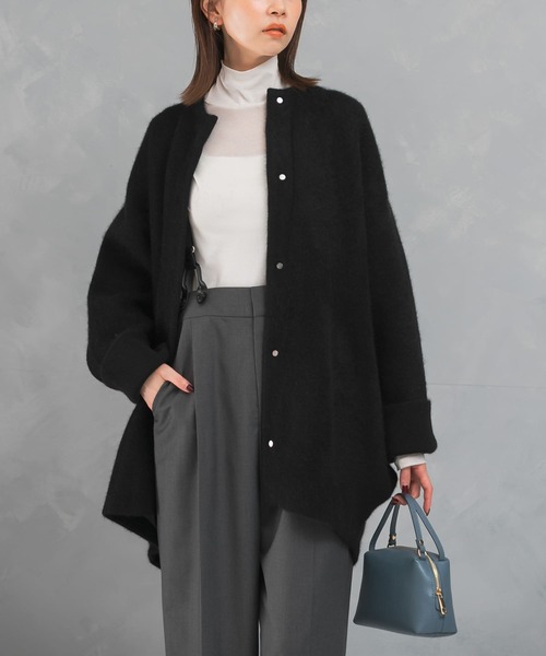 限定セール -SALE ELENDEEK カーディガン CARDIGAN MIX RACCOON CN BASIC ELENDEEK ジャケット・アウター