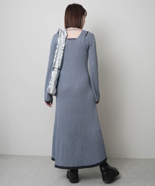 LADYMADE（レディメイド） ワンピース フロントジップレイヤードニット