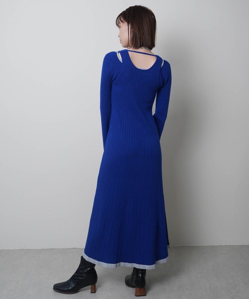 LADYMADE（レディメイド） ワンピース フロントジップレイヤードニット