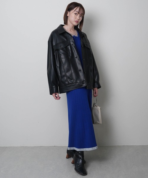 LADYMADE（レディメイド） ワンピース フロントジップレイヤードニット