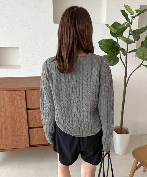 おあさ。Livre   claire。ニットセーターです。 apres jour（アプレジュール） ニット セーター 「apres jour clair