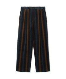パンツ CABaN ベロア グラデーションストライプ1タックパンツ メンズ｜ZOZOTOWN Yahoo!店