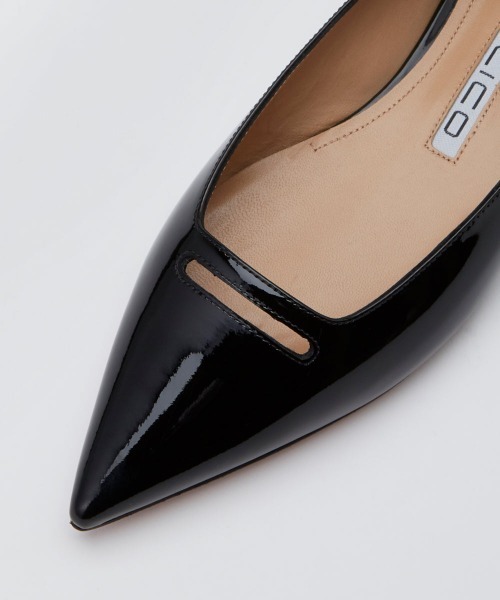 【PELLICO】ANIMA アネッリ エナメル パンプス　23㎝ PELLICO パンプス ANIMA アネッリ エナメル 1.0cm BLACK