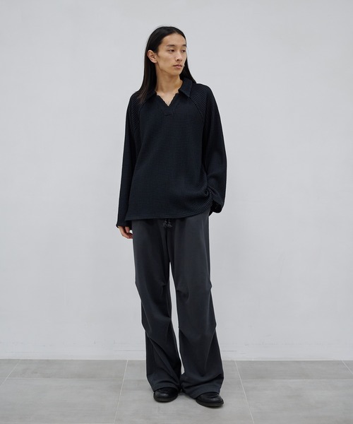 ポロシャツ 別注 Big Waffle V-Neck Shirt メンズ | MATSUFUJI | 09