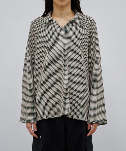 ポロシャツ 別注 Big Waffle V-Neck Shirt メンズ | MATSUFUJI | 10