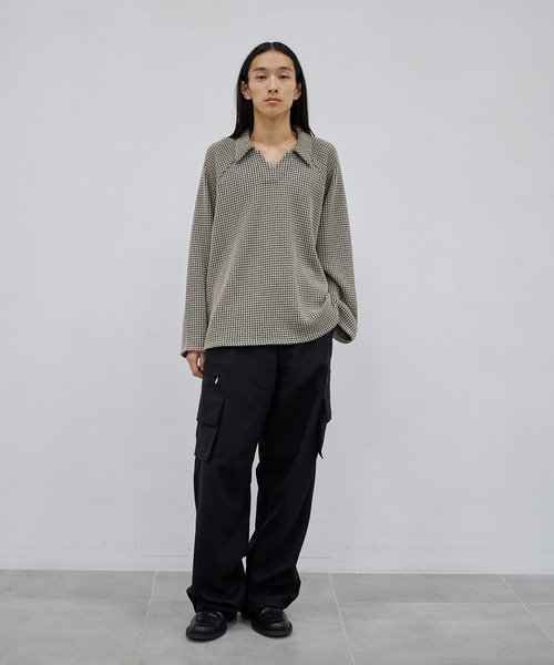 ポロシャツ 別注 Big Waffle V-Neck Shirt メンズ | MATSUFUJI | 17