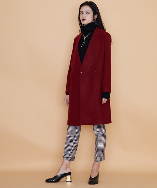 UNITED TOKYO（ユナイテッドトウキョウ） ノーカラーコート 1 ブルー