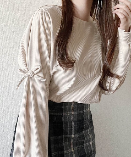 tシャツ コーデュロイリボントップス レディース | Nana（ファッション） | 04