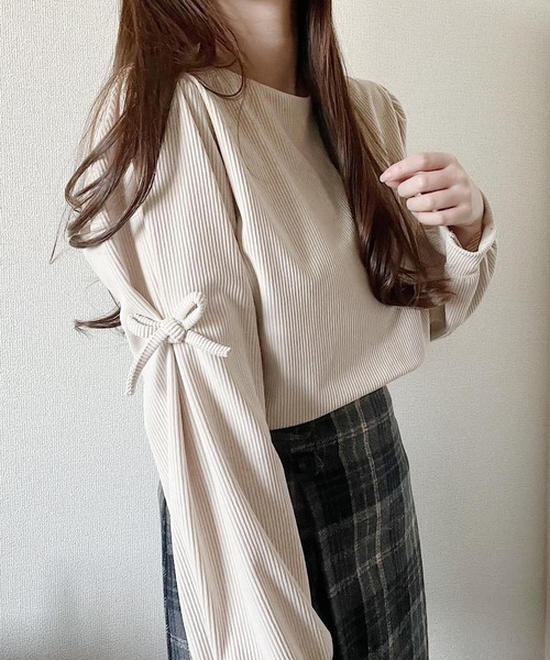 tシャツ コーデュロイリボントップス レディース | Nana（ファッション） | 08