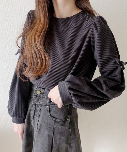 tシャツ コーデュロイリボントップス レディース | Nana（ファッション） | 11