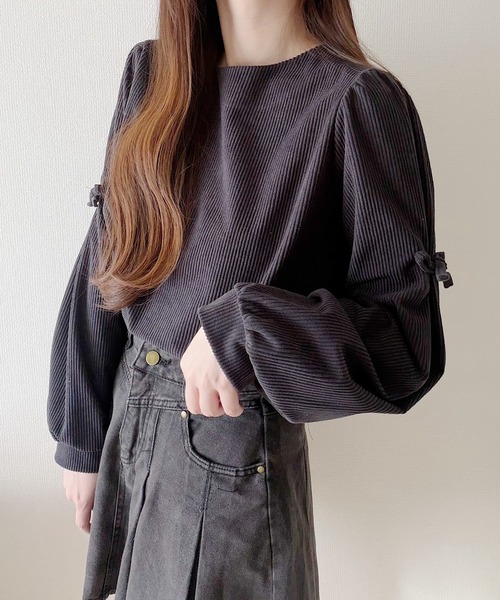 tシャツ コーデュロイリボントップス レディース | Nana（ファッション） | 13