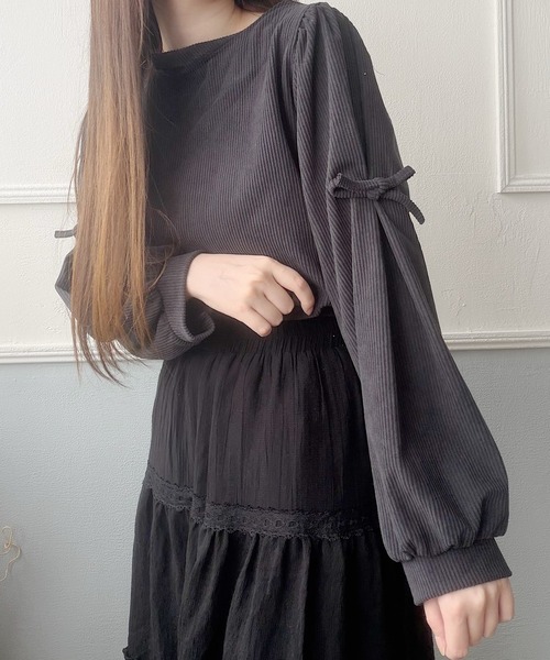 tシャツ コーデュロイリボントップス レディース | Nana（ファッション） | 21