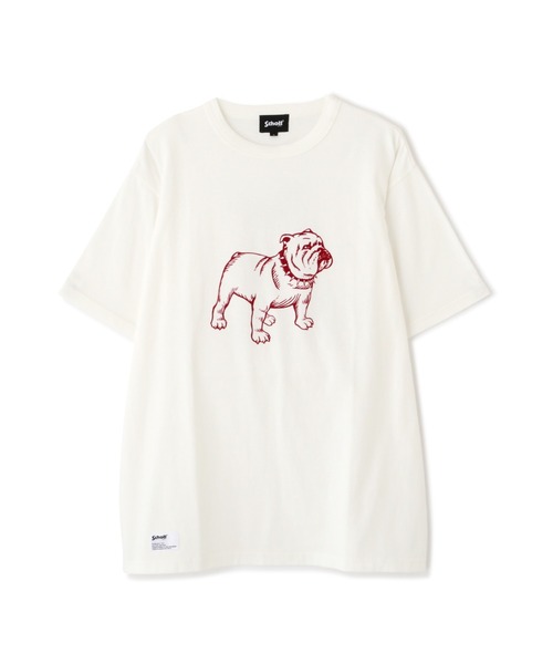 Schott N.Y.C tシャツ Schott/ショット/PIGMENT T-SHIRT FLOCKY