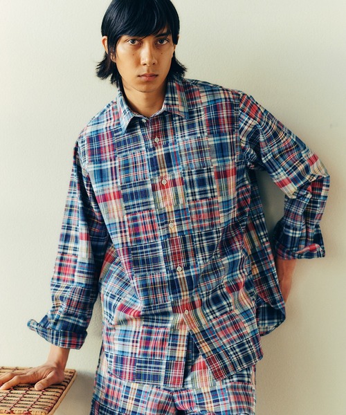 ADAM ET ROPE' 「ADAM ROPE'」 半袖シャツ S ベージュ メンズ