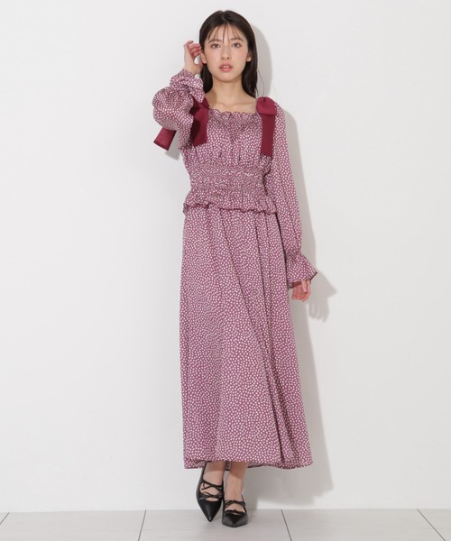 ジル バイ ジル スチュアート（JILL by JILL STUART）/ハートプリントシャーリングワンピース JILL by JILL STUART（ジルバイジルスチュアート） ワンピース ハート
