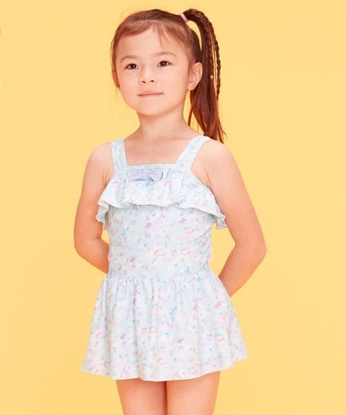 Kids Foret（キッズフォーレ） uvカット 水着 ユニコーン柄ワンピース 